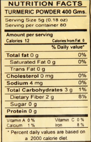 Swad Indian Spice Turmeric Haldi Powder, 14 Ounce