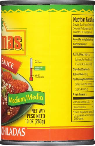 Las Palmas Red Enchilada Sauce, Medium, 10 Ounce