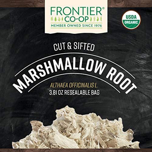 Frontier Co-op Organic Marshmallow Root Herb, Cut and Sifted, 3.8oz Bag