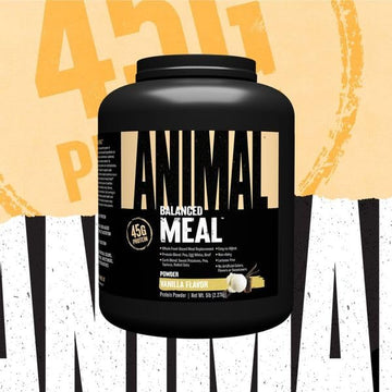 Animal Protein Shake - Whole Food Blend with Egg White, Beef & Pea Protein, Vanilla Flavor, 5 lbs