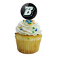 Binghamton University Logo Cupcake Picks Toppers Decoration Set Of 6