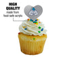 GRAPHICS & MORE Cupcake Picks Set of 6, Acrylic, John Jay College of Criminal Justice, Heart Love Design, Model CUPT.HRT.ACR.6PK.CLCJJC500B