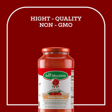 La San Marzano spirit-inspired flavor Sauce - All Natural, Non-GMO, Gluten Free - 24 oz (Pack of 4)