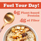 Earnest Eats Superfood Maple Cinnamon Almond Oatmeal (6 Pack)- No Sugar Added, Vegan, Gluten Free, Good Source Of Fiber