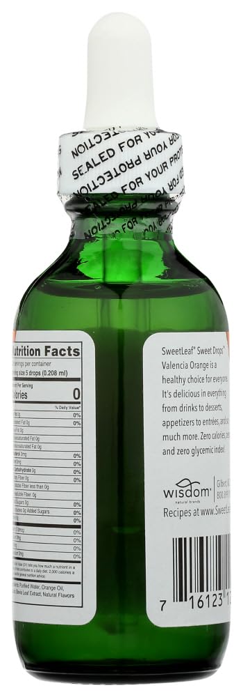 Sweet Leaf Sweet Drops Sweetener Valencia Orange
