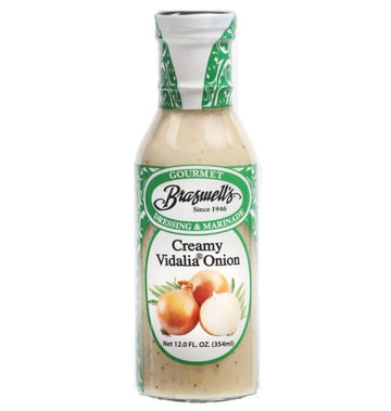 Braswells Savory Gourmet Vidalia Onion Creamy Dressing - Small-Batch, Renowned Specialty, Made in USA, Since 1946 (12oz)