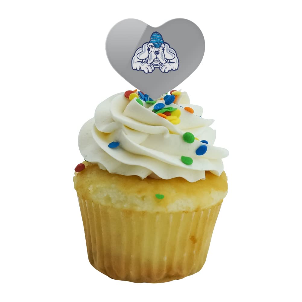 GRAPHICS & MORE Cupcake Picks Set of 6, Acrylic, John Jay College of Criminal Justice, Heart Love Design, Model CUPT.HRT.ACR.6PK.CLCJJC500B