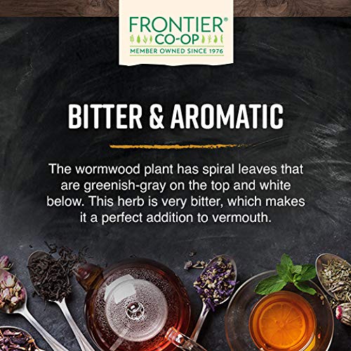 Frontier Co-op Wormwood Herb, Cut and Sifted, 1 Pound Bulk Bag, Kosher