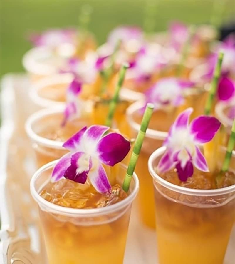 Sunne Tropical Orchid Loose Bloom DIY Lei, 50 Purple, Model ORC-LBS-PUR50, Food & Drink Decoration