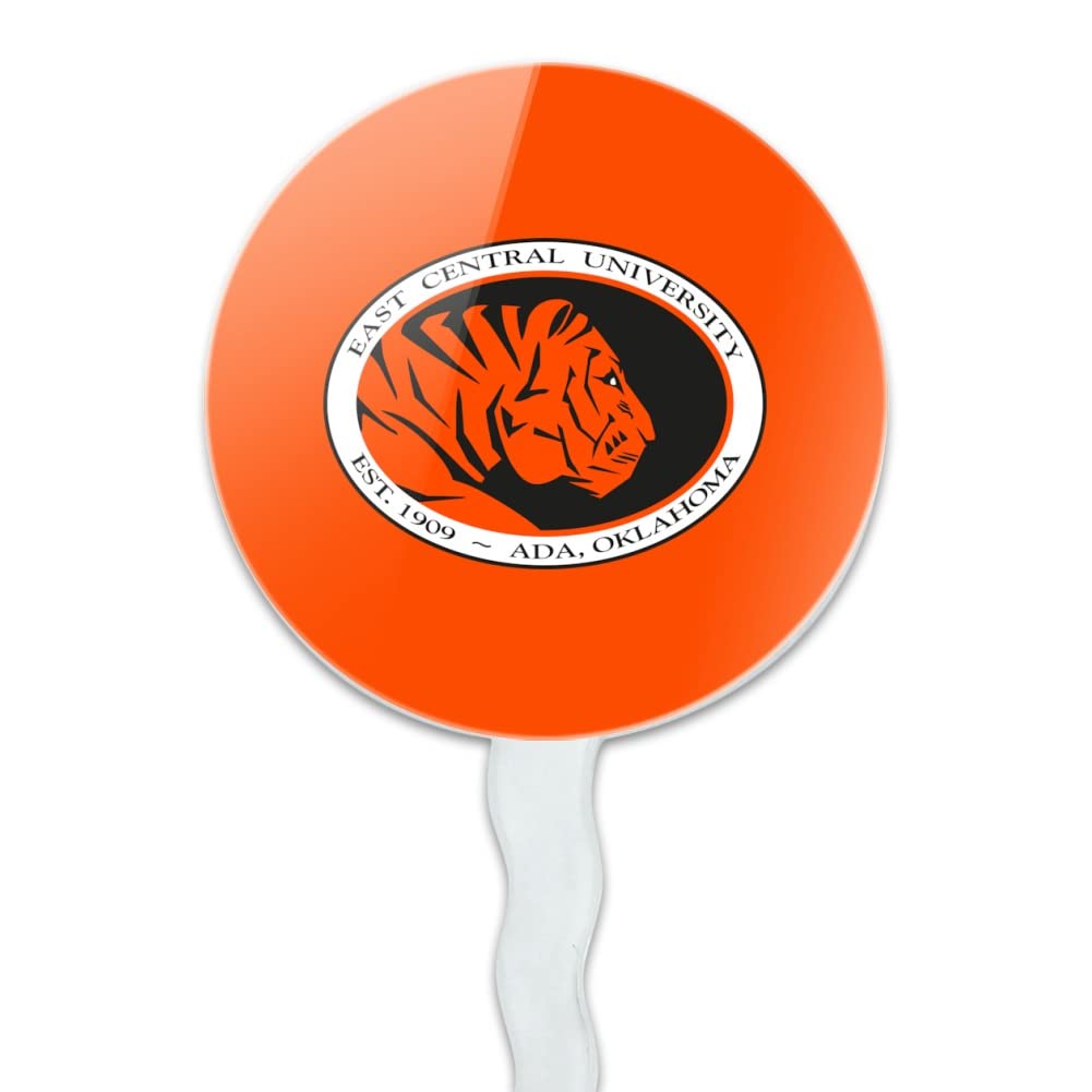 East Central University Primary Logo Cupcake Picks Toppers Decoration Set Of 6