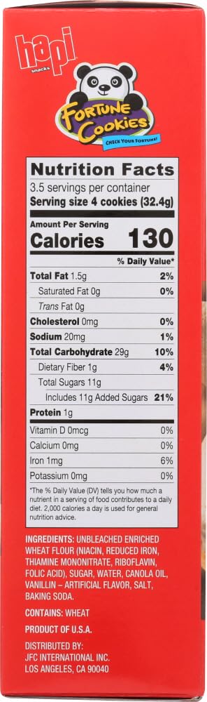 Hapi Fortune Cookies, 4-Ounce Boxes (Pack Of 12)