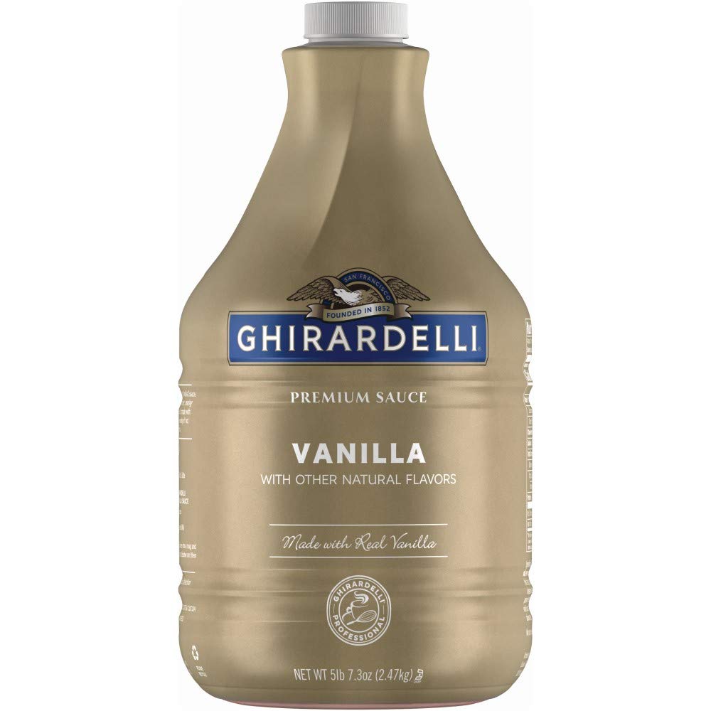 Ghirardelli Vanilla Sauce Pump Bottle, 89.9 Ounce