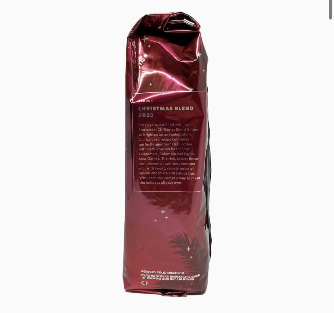 2018 Starbucks Xmas Blend Ground Coffee - 1 Pound Bag