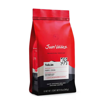 Juan Valdez Volcan Ground Coffee, Dark Roast 12 Oz - Premium Colombian Coffee