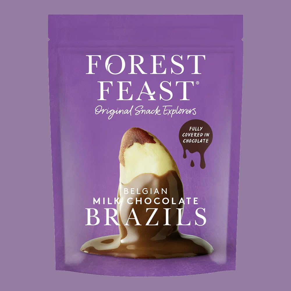 Forest Feast Snack Mixed Cases - Chocolate Covered Nuts. Pack Of 6 Different Flavours 6 X 120G (Bulk Chocolate) Including Forest