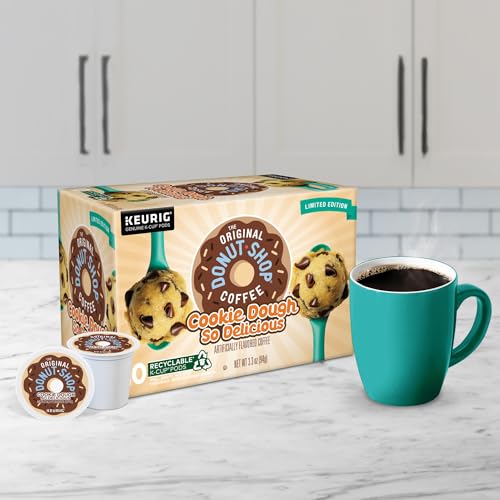 The Original Donut Shop Cookie Dough So Delicious Coffee, Single-Serve Keurig K-Cup Pods, 60 Count
