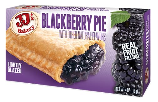 Jj'S Bakery Blackberry Pie Snack Pies, Individual Dessert, Fresh-Baked, Nut-Free, Kosher Parve, 4 Oz Each (Pack Of 12)