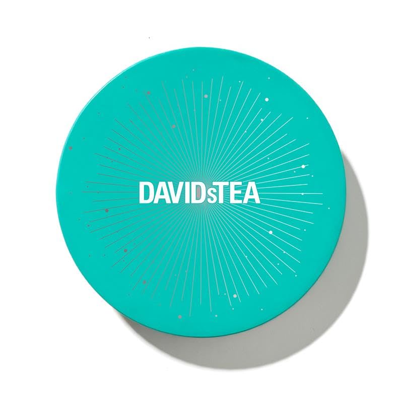 Davidstea 36-Sachet Top Teas Sachet Tea Wheel – Bestselling Tea Sampler Gift Set | 6 Loose-Leaf Flavours: Morning Detox, Cream Of Earl Grey, Cinnamon Rooibos, Buddha’S Blend, Silk Dragon Jasmine & Forever Nuts