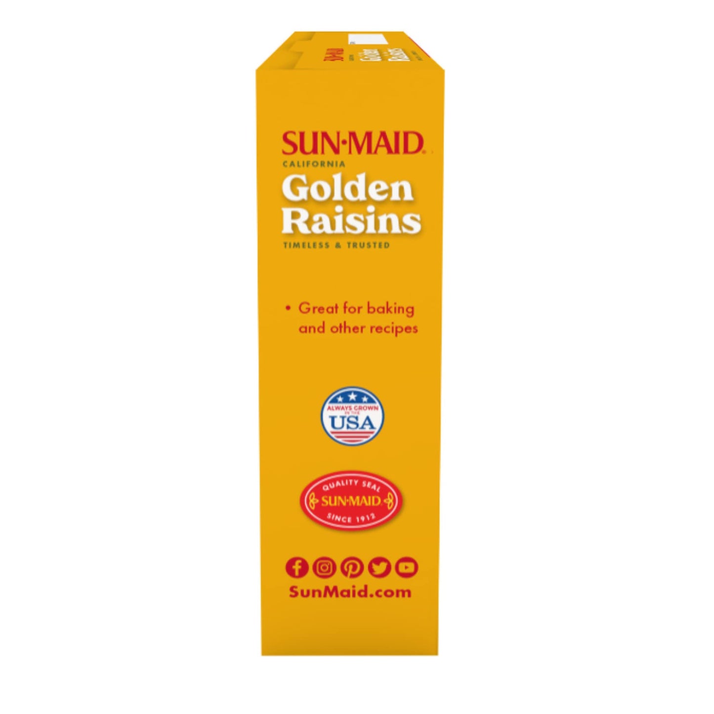 Sun-Maid California Golden Raisins - 12 Oz Sharing-Size Box - Dried Fruit Snack For Lunches, Snacks, And Natural Sweeteners