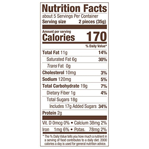 Russell Stover Milk chocolate Toffee Squares Peg Bag