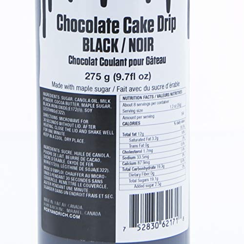 Roxy And Rich Chocolate Cake Drip 275 Grams, Black