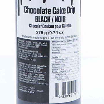Roxy And Rich Chocolate Cake Drip 275 Grams, Black