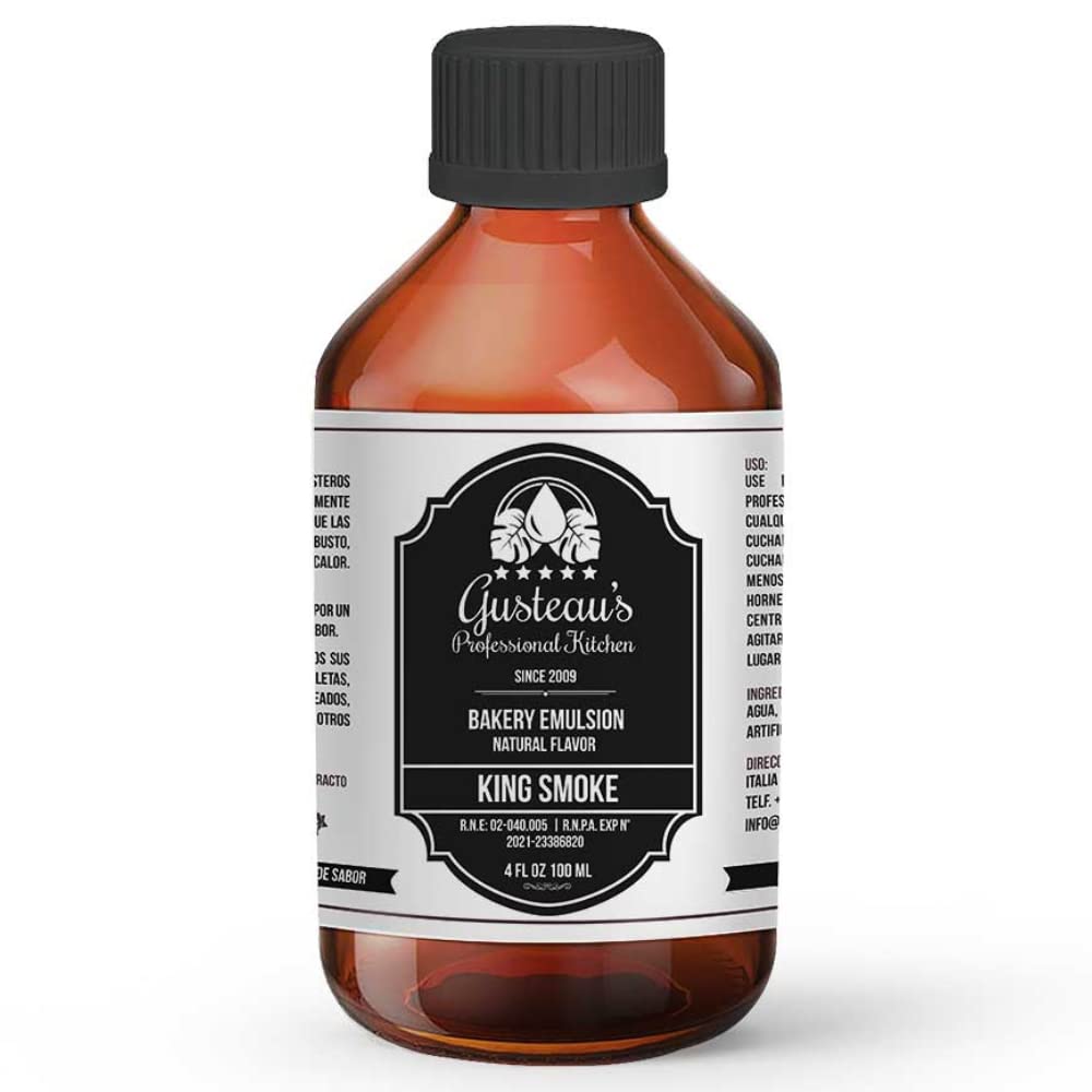 Gusteau's - King Smoke Emulsion, (Natural Smoke Flavor) 4 fl oz, Kosher, Vegan