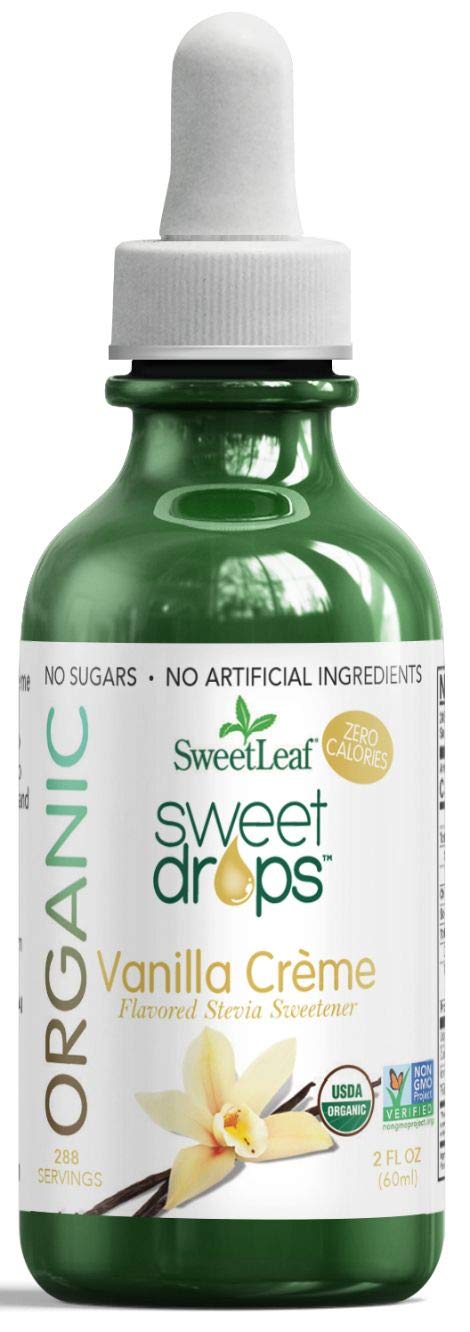 Sweetleaf Organic Sweet Drops - Flavored Stevia Liquid Sweetener, Stevia Extract, Zero Calorie, Keto Friendly, Non Gmo, Natural 