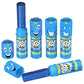 Push Pop Halloween Candy - Individually Wrapped Bulk Blue Lollipops - 10 Ct Hard Candy In Blue Raspberry Flavor, Fun Candy For K