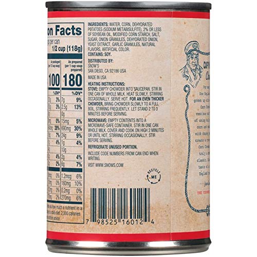 Bumble Bee Snows Chowder Clam 15 Ounce (Pack of 3) - New England Style Seafood Delight