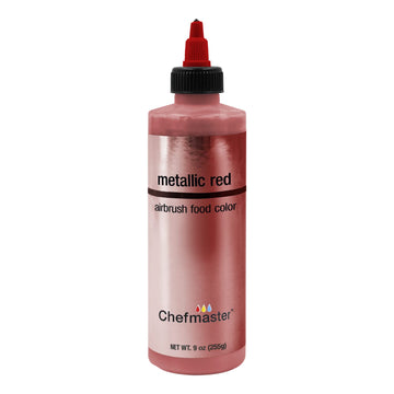 Chefmaster Airbrush Food Color, 9-Ounces, Metallic Red
