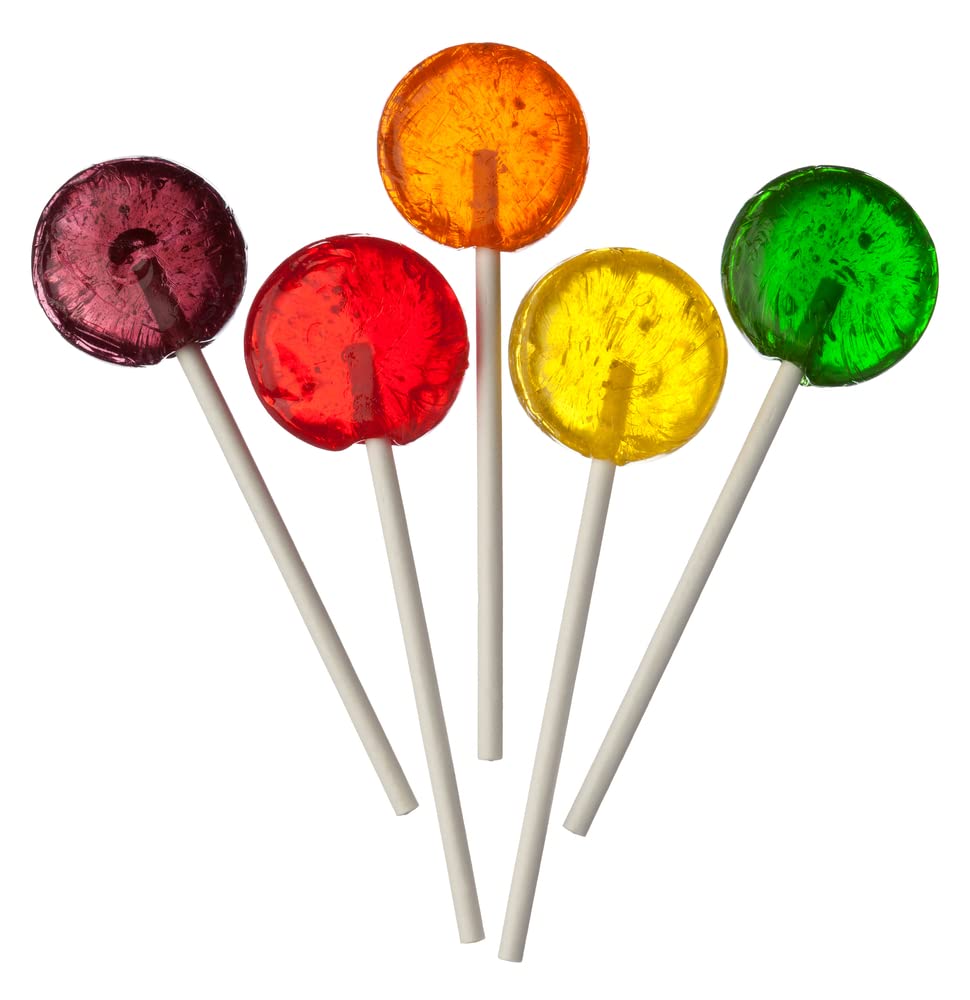Classic Lollipops - 3 Pounds - Halloween Lollipops - Flat Lollipops Individually Wrapped - Round Bulk Lollipops For Kids, Doctor