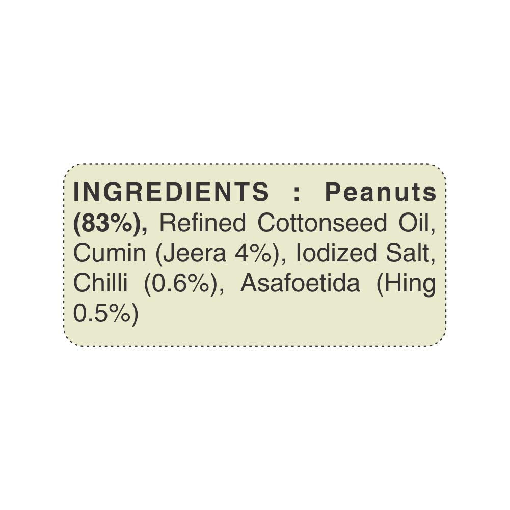 Jabsons Roasted Peanuts Hing Jeera 140G (Pack Of 6)