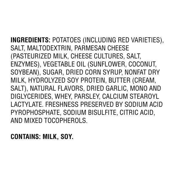 Idahoan Mashed Potatoes, Baby Reds with Roasted Garlic and Parmesan, 4.1 Ounce (Pack of 10)