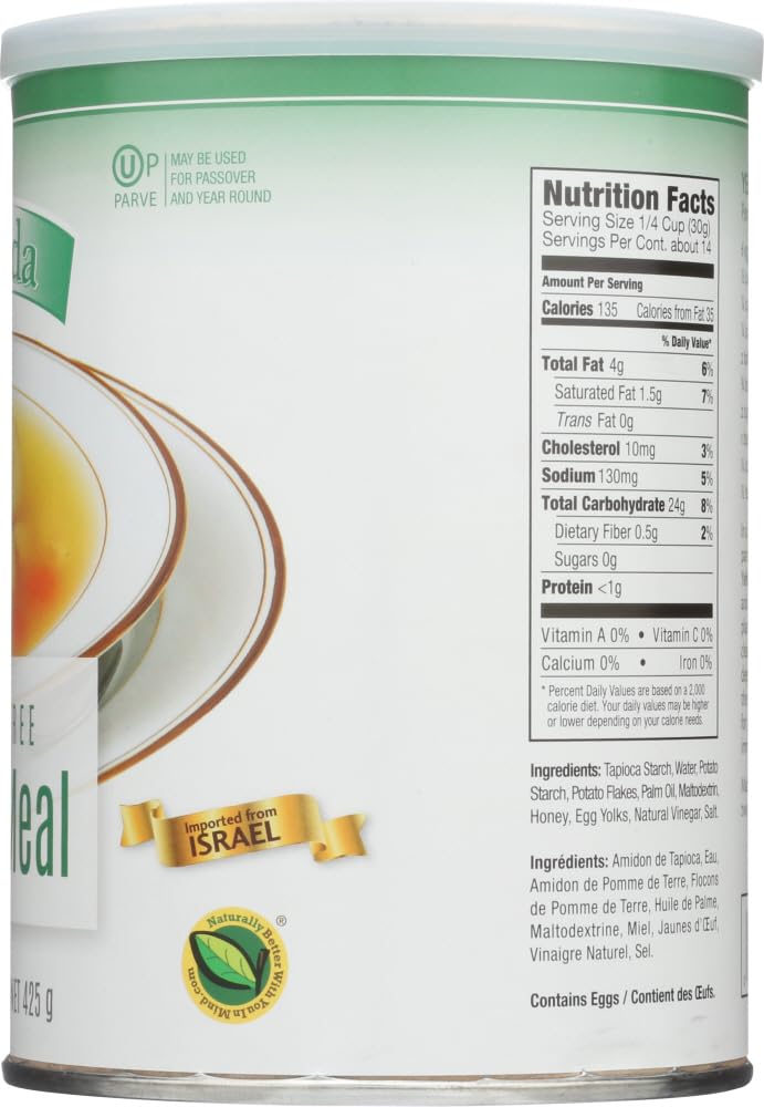 Yehuda Gluten Free Matzo Meal, 15 Ounce (Pack Of 2)