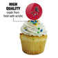 Graphics & More Fairfield University Primary Logo Cupcake Picks Toppers Decoration Set Of 6