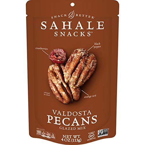 Sahale Snacks Valdosta Pecans, 4 Oz - Sweet and Savory Nut Snack, Perfect for On-the-Go Energy