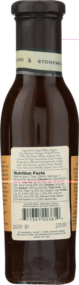 Stonewall Kitchen Vidalia Onion Fig Sauce, 11 Ounces (Pack Of 2)