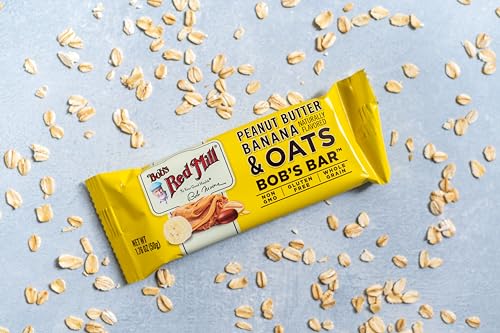Bobs Red Mill 5pk PB Banana & Oats Bar, 5 bars (Pack of 1) - Non GMO, Gluten Free, Kosher