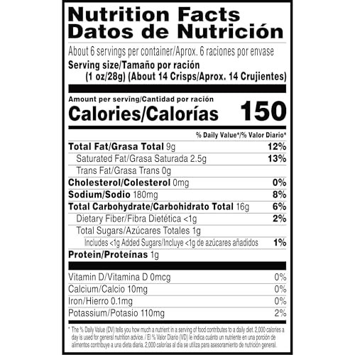 Pringles Salt & Vinegar Flavored Potato Crisps, 158 Gram