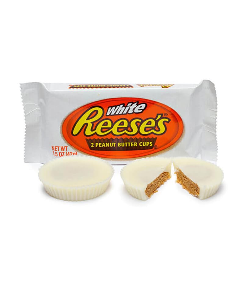 Classic Full Size Candy & Candy Bar Gift Packs By Lyza'S Sweets & Treats (Pack Of 4, White Chocolate Cups)