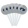 Xavier University Secondary Logo Cupcake Picks Toppers Decoration Set of 6