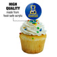 University Of Alaska, Fairbanks Secondary Logo Cupcake Picks Toppers Decoration Set Of 6