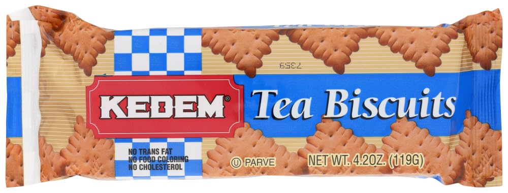 Kedem Tea Biscuits, Plain, 4.2-Ounce Packages (Pack of 24) (Value Bulk Multi-Pack)