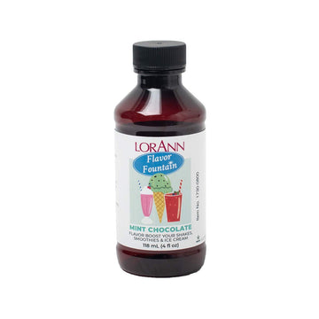 Lorann Mint Chocolate Flavor Fountain, 4 Oz Bottle