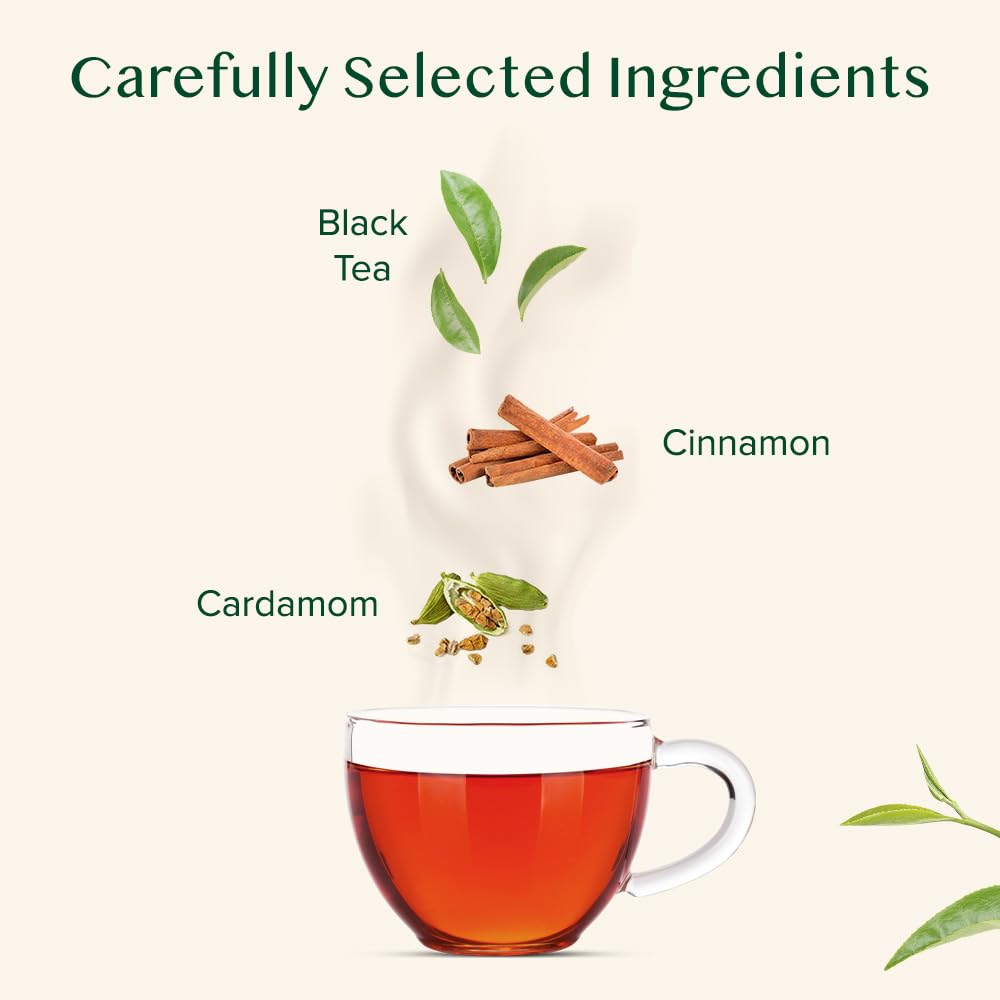 Vahdam, Cinnamon Masala Chai Tea (50+ Cups,3.53Oz) Ancient Cinnamon Tea Recipe | Spiced Chai Tea Loose Leaf | Brew Hot Black Tea