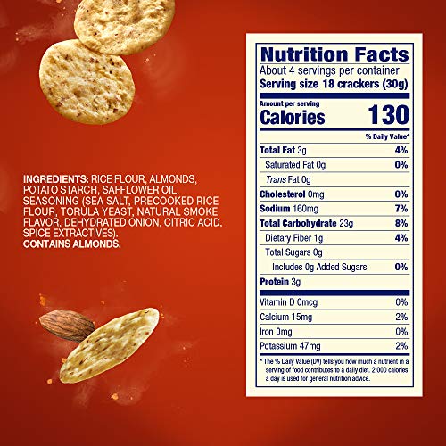 Blue Diamond Almonds Nut-Thins  Er Crisps, Smokehouse, 4.25 Ounce (Pack Of 12)