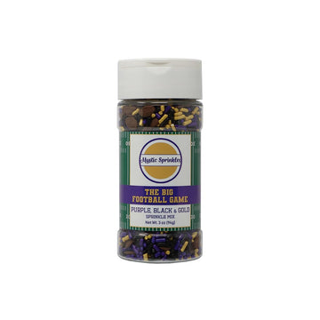 Mystic Sprinkles The Big Football Game Jimmy Mix 3Oz Bottle (Purple, Black & Gold 3Oz)