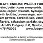 Home Made Creamy Chocolate Walnut Fudge - 1 1/2 Lb Box