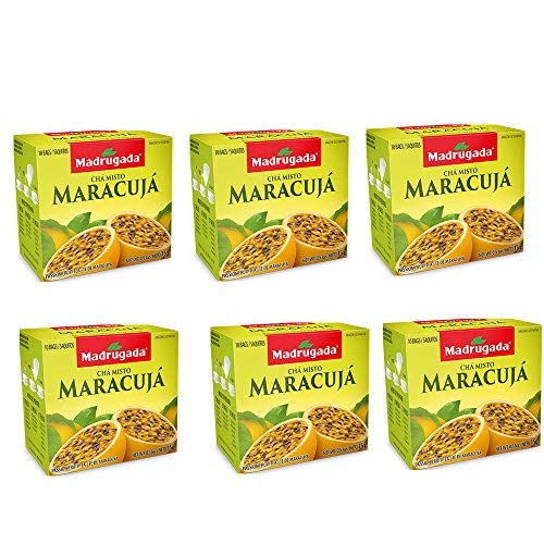 Madrugada Passion Fruit Tea Natural From Brazil Anti-Inflammatory - 60 Tea Bags